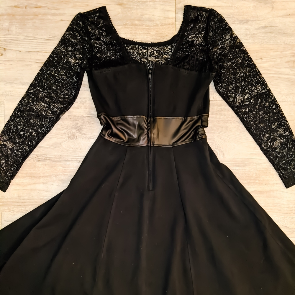 Black Maleficent Dress | Black Lace Asymmetrical G - Picture 2 of 12